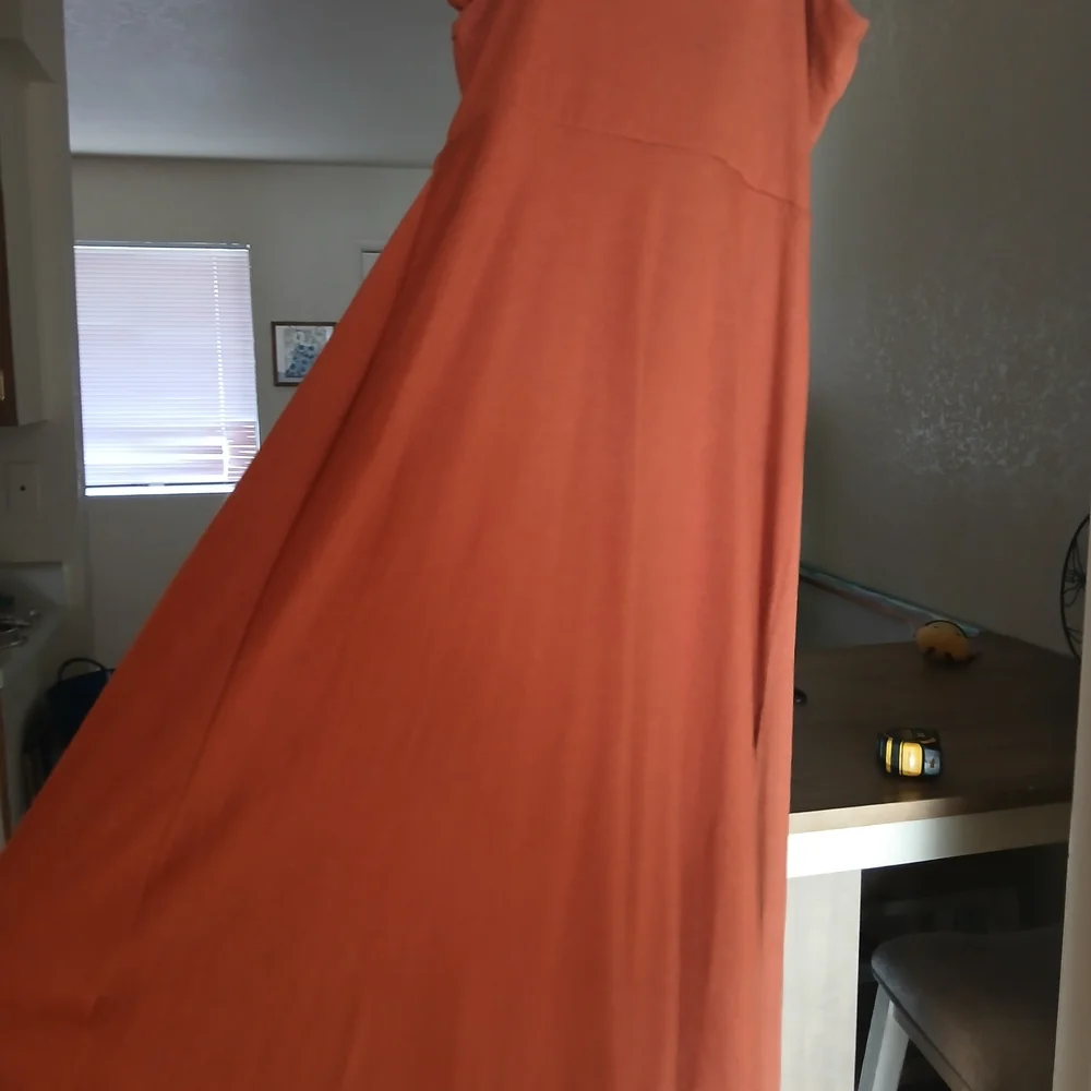 Rust Button-Down Dress - Picture 5 of 8